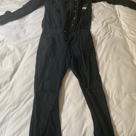 One Teaspoon Fox Black Bluebird Utility Jumpsuit - Picture 6 of 10